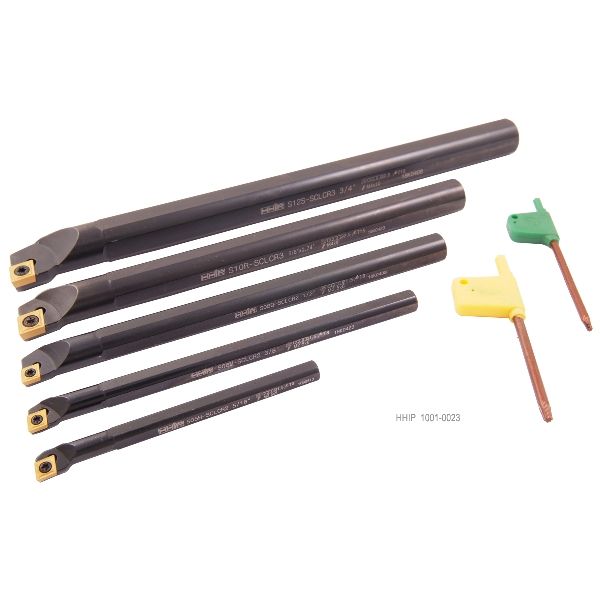 5 PIECE SCLCR INDEXABLE BORING BAR SET (5/16-3/8-1/2-5/8 & 3/4") (1001-0023)