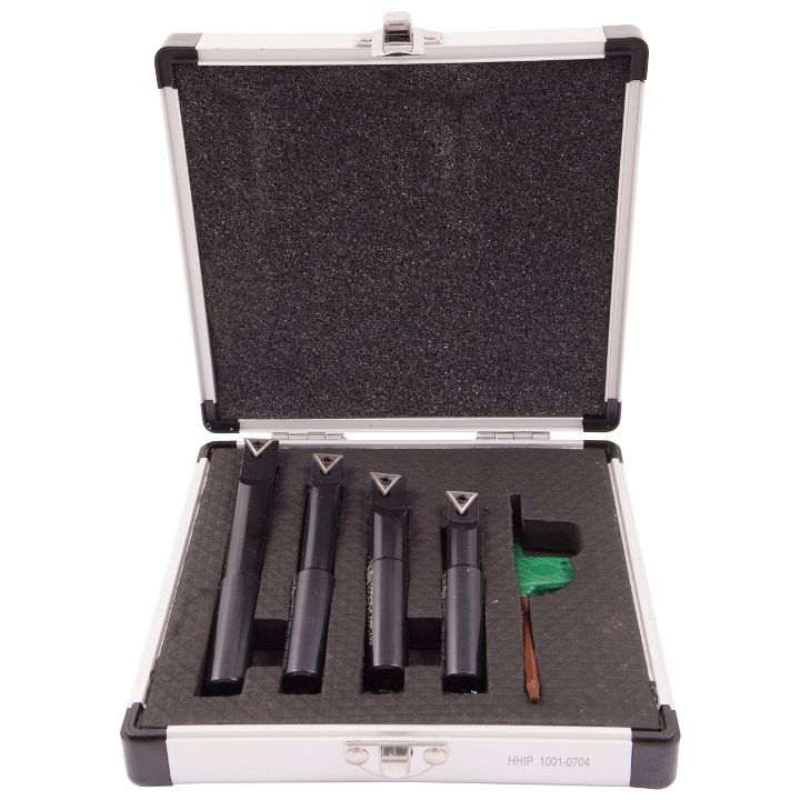 4 PIECE 1/2" ROUND SHANK INDEXABLE BORING BAR SET (1001-0704)
