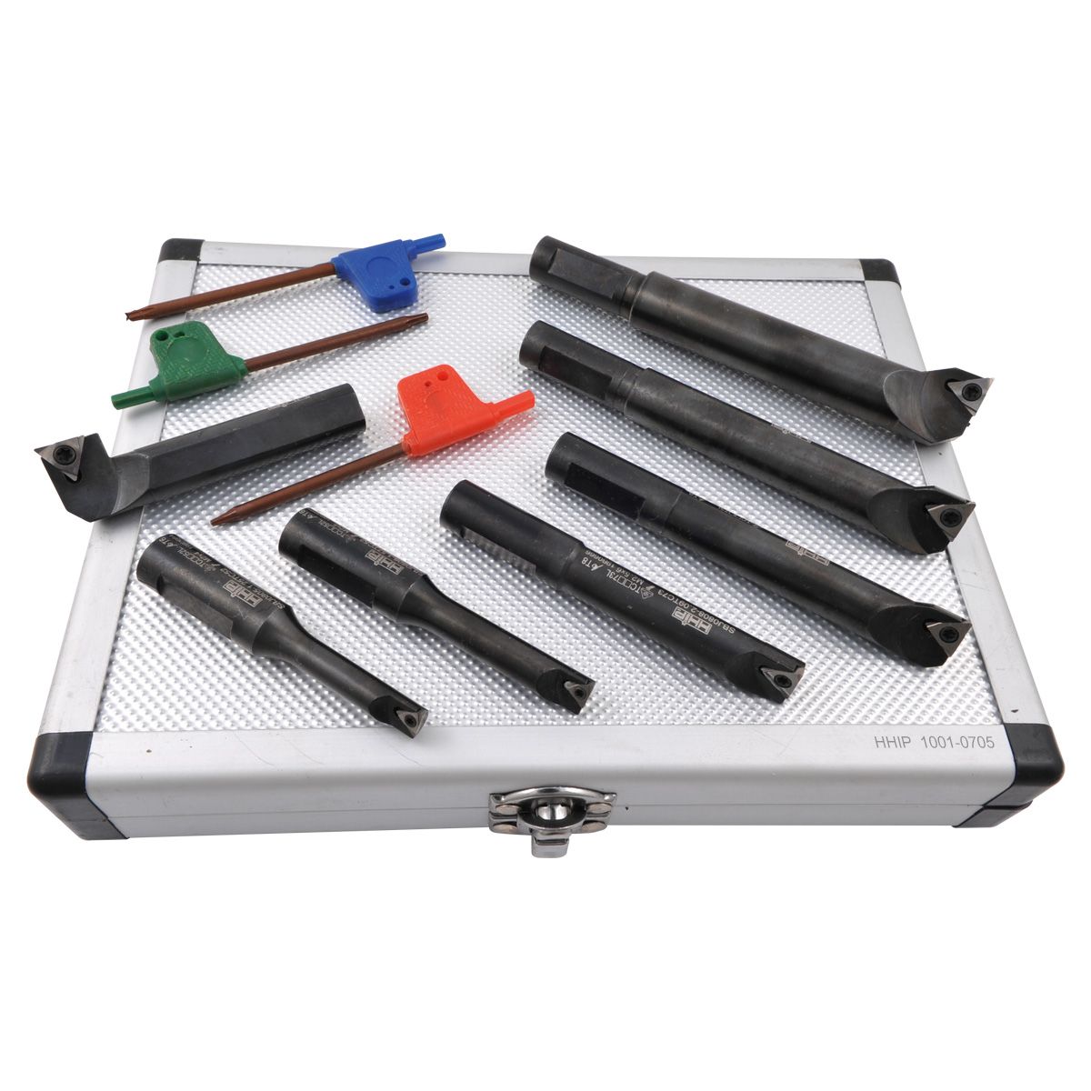 7 PIECE 1/2" ROUND SHANK INDEXABLE BORING BAR SET (1001-0705)