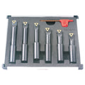 6 PIECE 5/8" ROUND SHANK INDEXABLE BORING BAR SET (1001-0711)