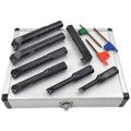 7 PIECE 18MM ROUND SHANK INDEXABLE BORING BAR SET (1001-0718)