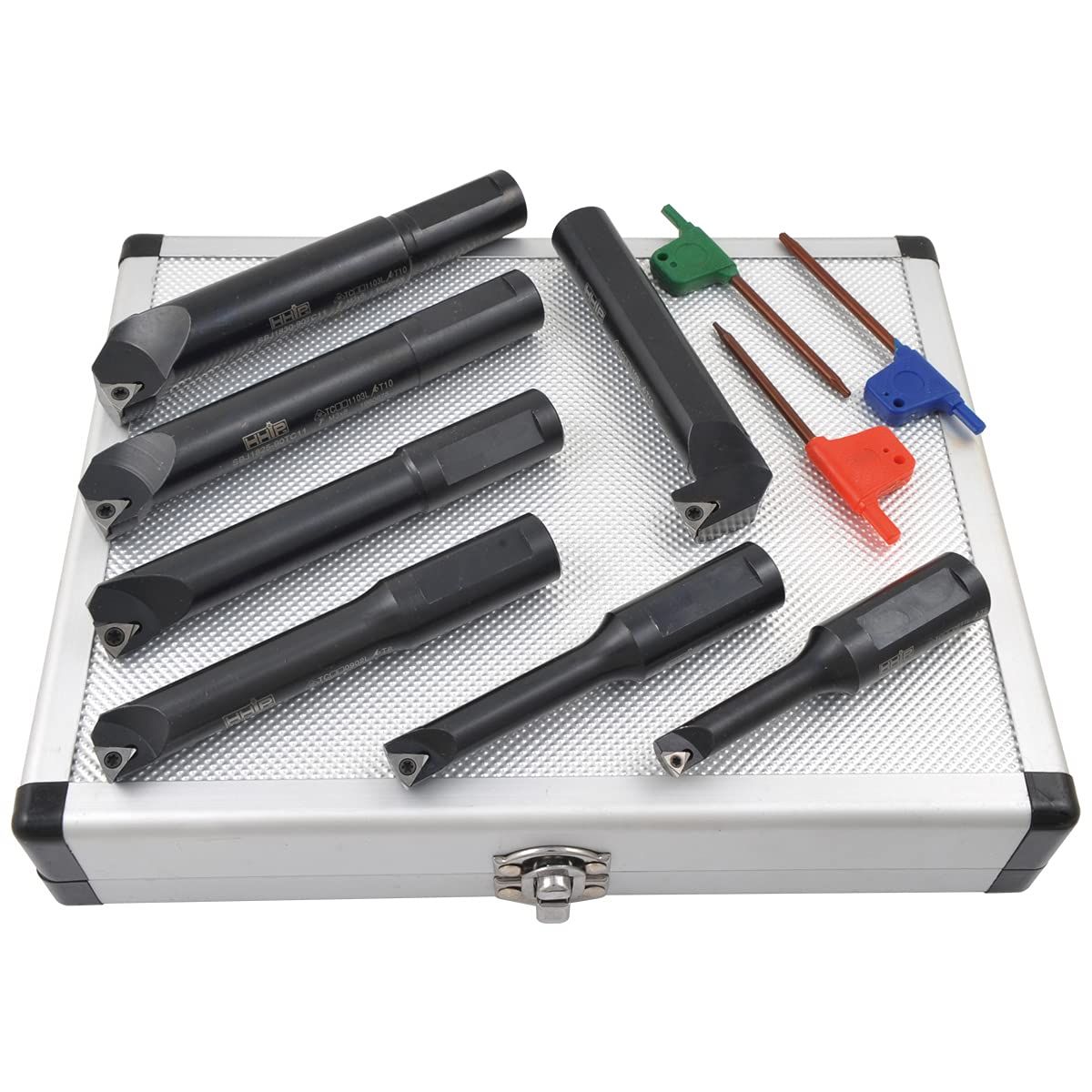 7 PIECE 18MM ROUND SHANK INDEXABLE BORING BAR SET (1001-0718)