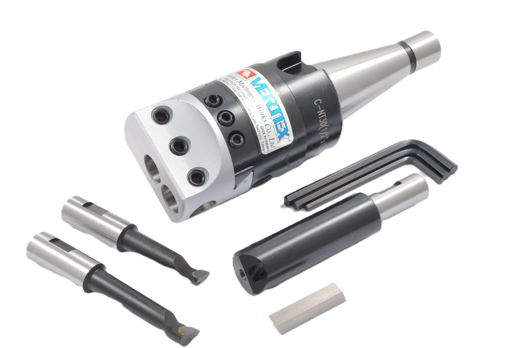 VERTEX 9 PIECE NMTB30 C-TYPE 2" BORING HEAD SET (1001-5941)