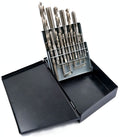 18 PIECE #6-1/2" HIGH SPEED STEEL TAP & DRILL COMBO SET (1011-0019)