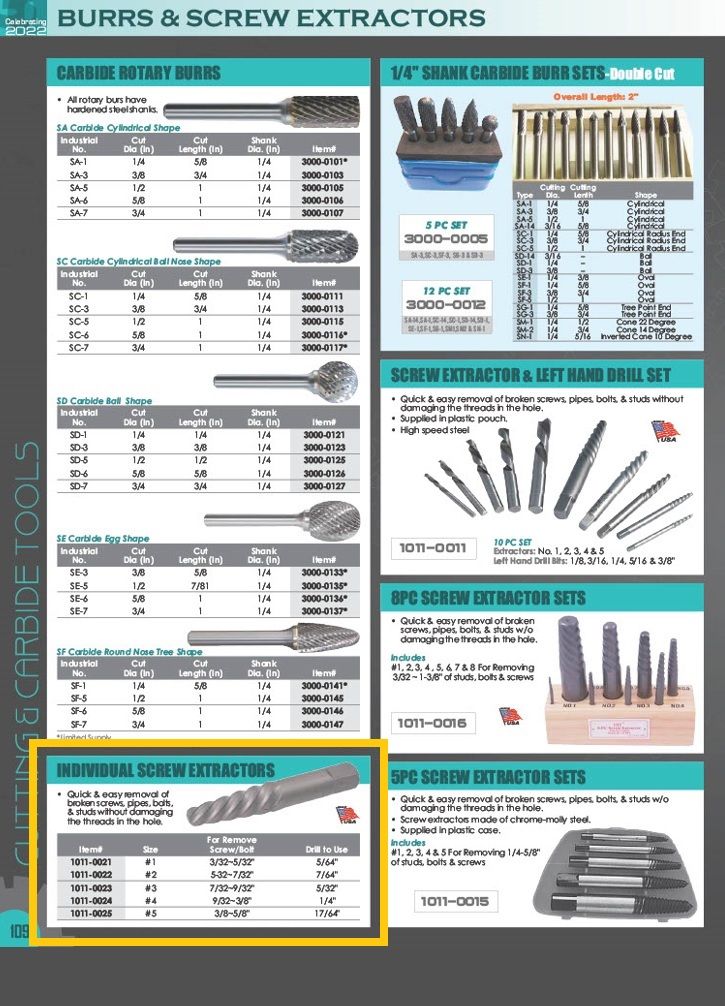 NO. 5 SCREW EXTRACTOR (1011-0025)