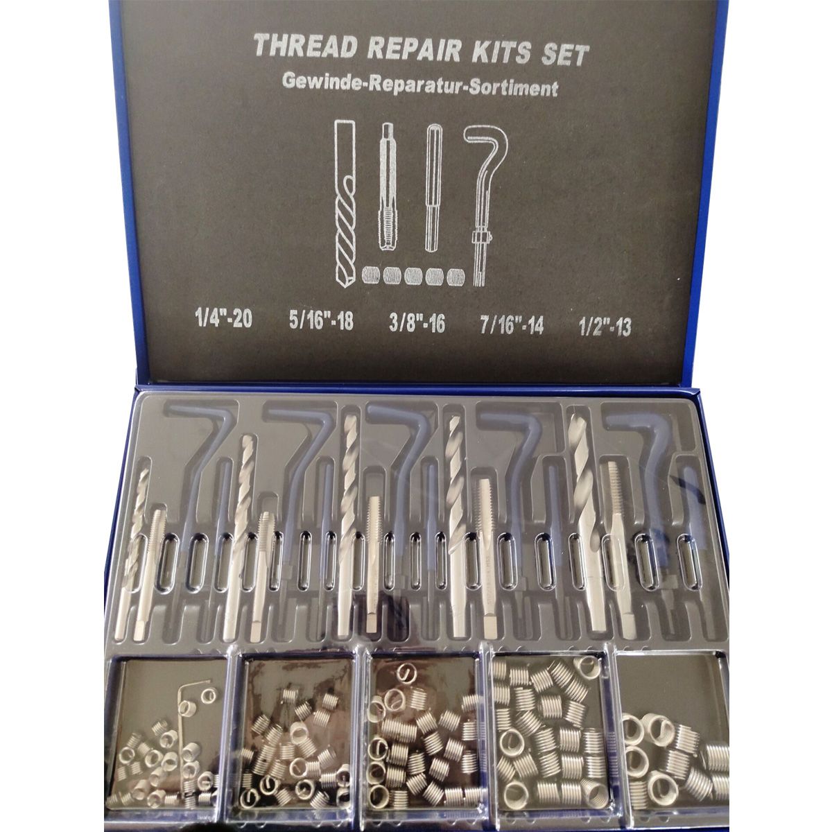 COARSE PITCH 132 PIECE HELICAL S.T.I. MASTER THREAD REPAIR KIT (1011-0055)