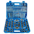 110 PIECE #4-3/4" & M6-18 CARBON STEEL TAP & DIE SET (1011-0111)