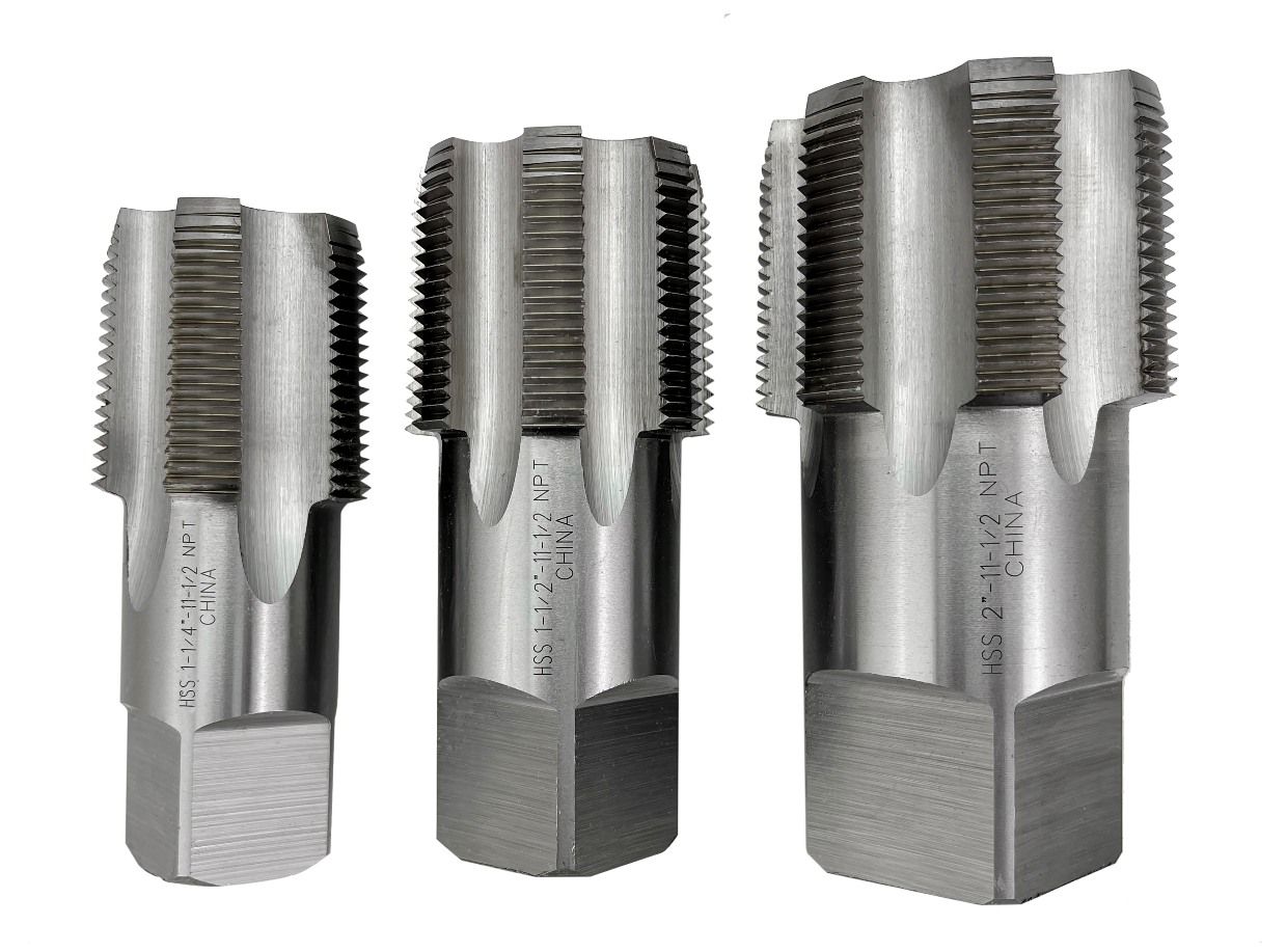 3 PIECE NPT TAPER PIPE TAP SET (1-1/4~2") (1011-3303)