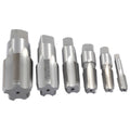 6 PIECE 1/8-1" CARBON STEEL NPT TAPER PIPE TAP SET (1011-3307)