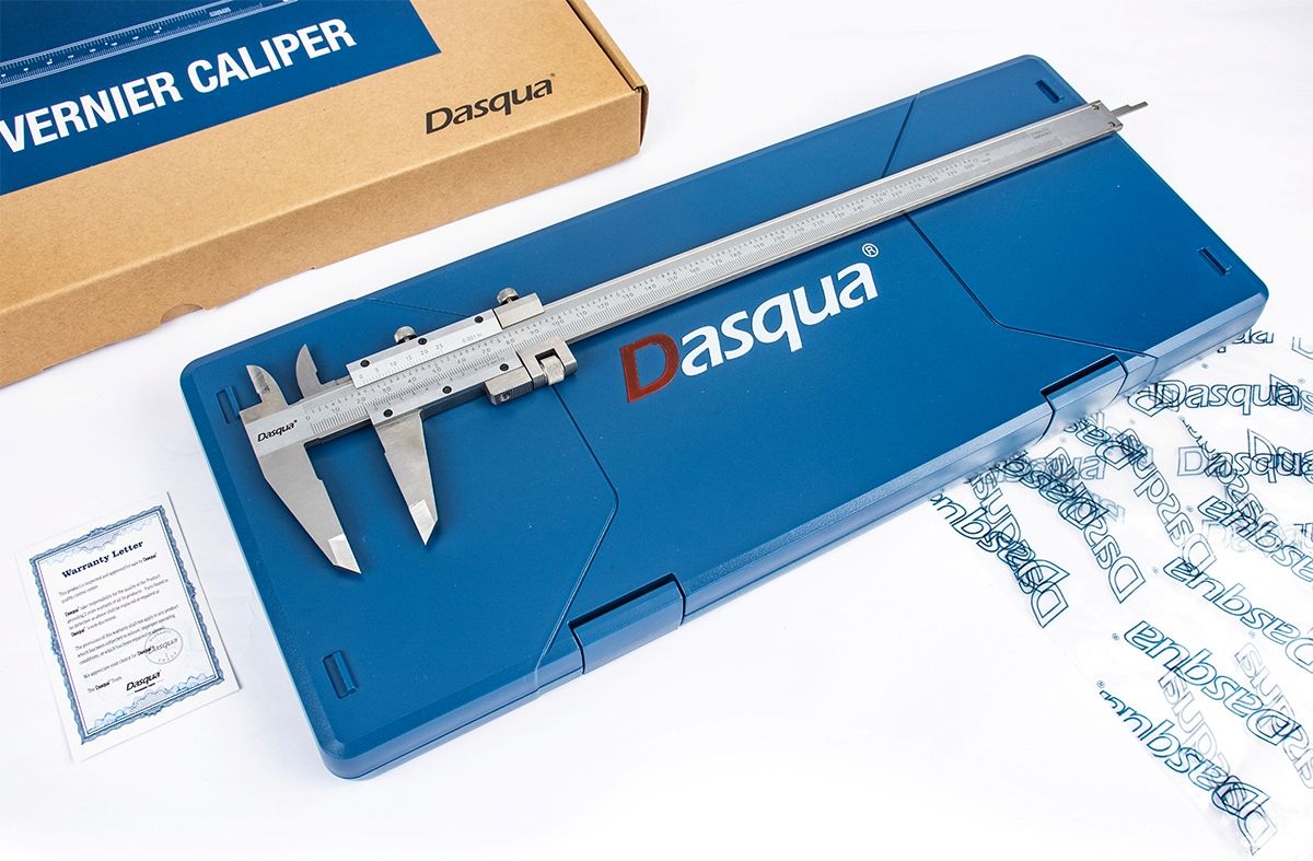 DASQUA 0-300MM / 0-12" STAINLESS STEEL VERNIER CALIPER WITH FINE ADJUST (1490-7015)