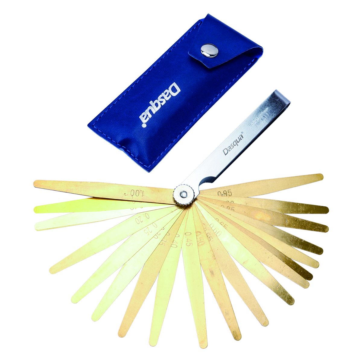 DASQUA 20 PIECE METRIC BRASS FEELER GAUGE FOR SPARK PLUGS (1620-0100)