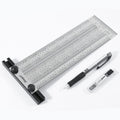 DASQUA 8" PRECISION WIDE MARKING T-RULE WITH PENCIL & REFILL LEAD (1804-5774)