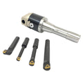INDEXABLE TOOL SET WITH 2" BORING HEAD, R8 SHANK & 4 BORING BARS (1906-0201)