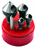 5 PIECE 82 DEGREE ZERO-FLUTE COUNTERSINK & DEBURRING TOOL SET (2001-0006)