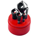 5 PIECE 90 DEGREE ZERO-FLUTE COUNTERSINK & DEBURRING TOOL SET (2001-0007)