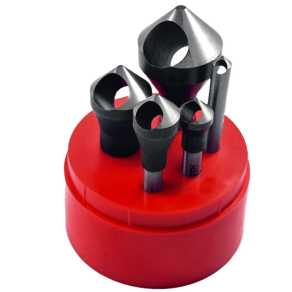 5 PIECE 90 DEGREE ZERO-FLUTE COUNTERSINK & DEBURRING TOOL SET (2001-0007)