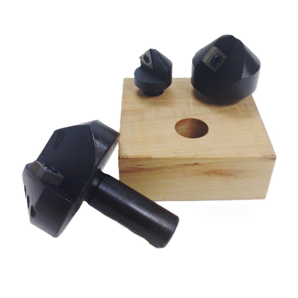 3 PIECE 90 DEGREE INDEXABLE COUNTERSINK & CHAMFER TOOL SET (2001-0012)