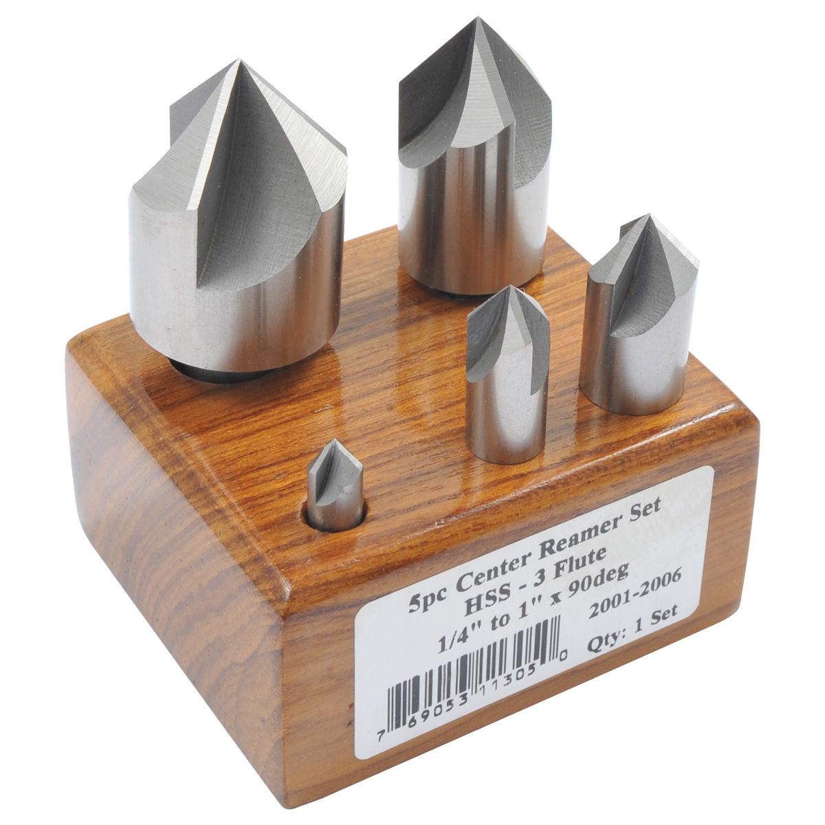 5 PIECE 90 DEGREE 1/4-1" HIGH SPEED STEEL COUNTERSINK SET (2001-2006)