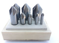 1/4-1" 8 PIECE 82 DEGREE 6 FLUTE HIGH SPEED STEEL COUNTERSINK SET (2001-3001)