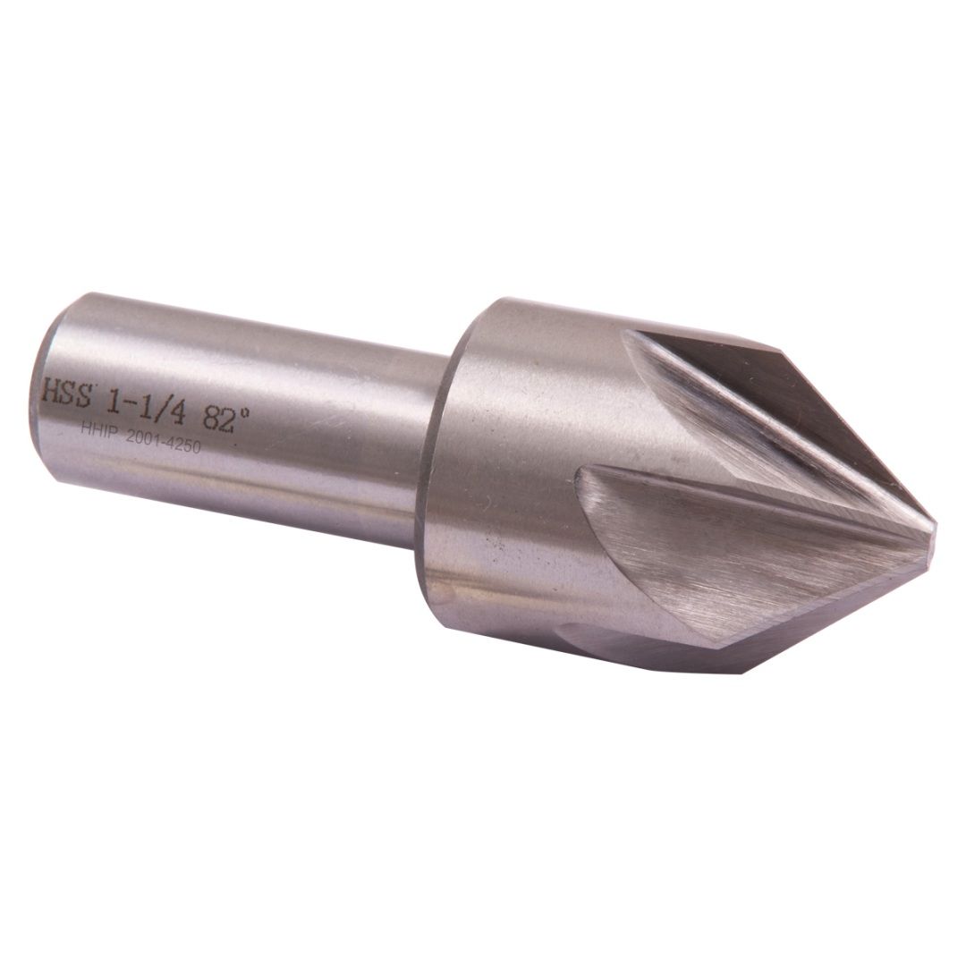 1-1/4" 82 DEGREE 6 FLUTE HIGH SPEED STEEL CHATTERLESS COUNTERSINK (2001-4250)