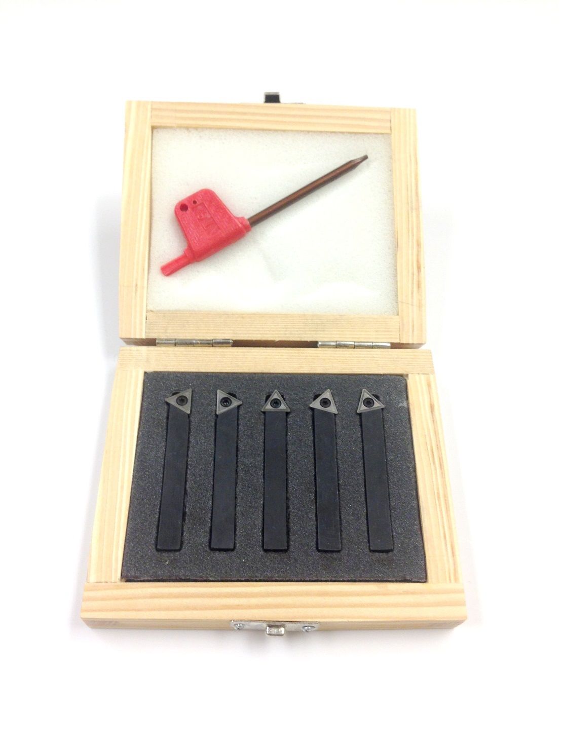 1/4" 5 PIECE INDEXABLE CARBIDE TURNING TOOL SET (2003-0001)