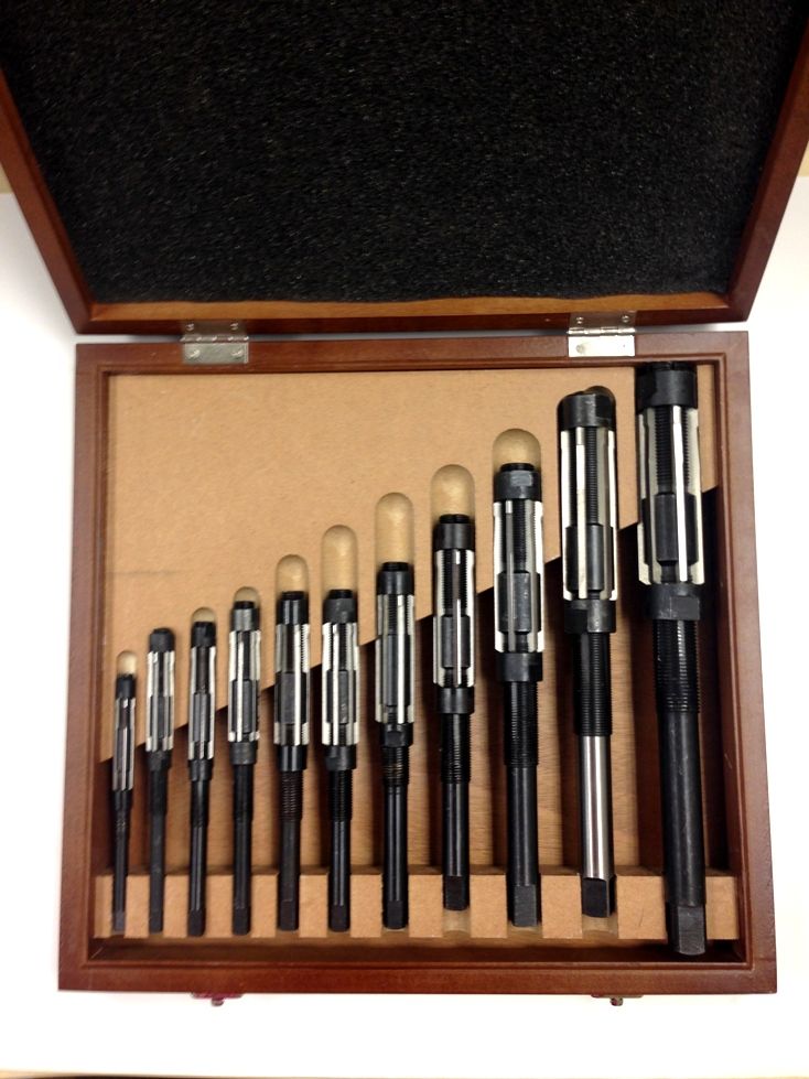 A-K 11 PIECE HIGH SPEED STEEL ADJUSTABLE BLADE REAMER SET (2006-0028)