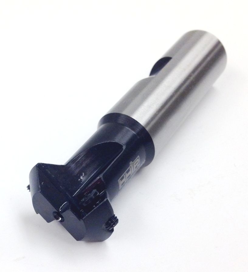 45 DEGREE 1-1/8" X 3/4 SHANK 2-INSERT INDEXABLE CHAMERING END MILL (2076-0003)