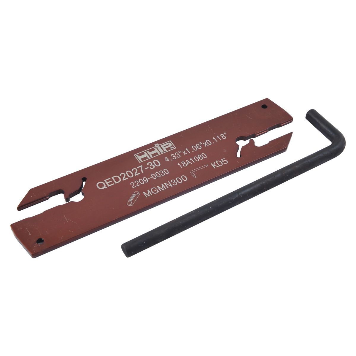 4.33 X 1.06 X 0.118" RIGHT HAND EXTERNAL CUT-OFF & GROOVING BLADE (2209-0030)