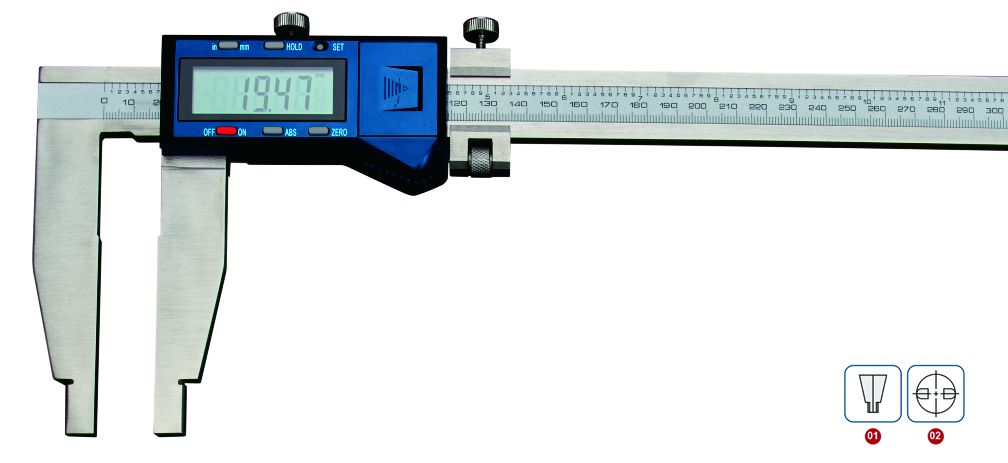 DASQUA 0-300MM/0-12" JAW LENGTH 90MM HEAVY DUTY DIGITAL CALIPER (2220-8113)