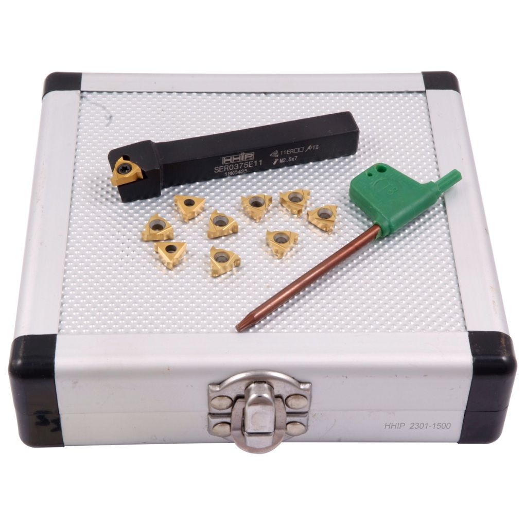 3/8" EXTERNAL INDEXABLE THREADING TOOL HOLDER & INSERT KIT (2301-1500)