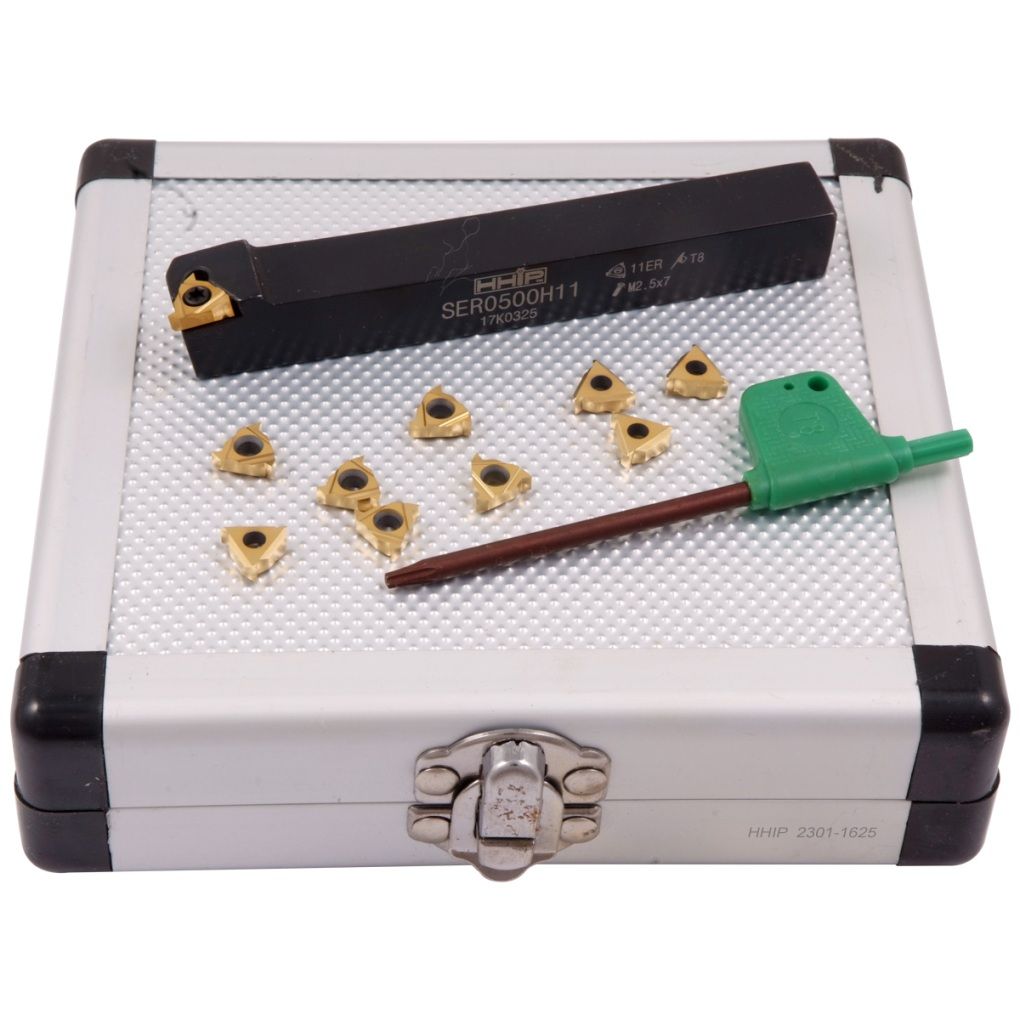 1/2" EXTERNAL INDEXABLE THREADING TOOL HOLDER & INSERT KIT (2301-1625)