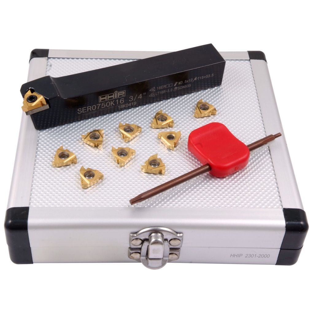 3/4" EXTERNAL INDEXABLE THREADING TOOL HOLDER & INSERT KIT (2301-2000)