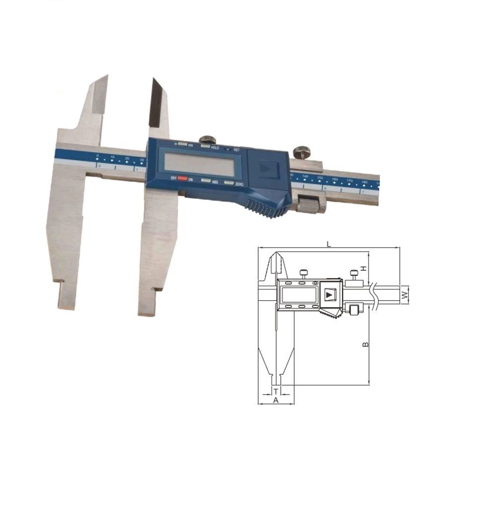 DASQUA 0-300MM/0-12" IP54 DIGITAL CALIPER WITH UPPER JAW (2710-1105)
