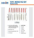 10 PIECE MEDIUM COARSE DIAMOND NEEDLE FILE SET (3000-0062)