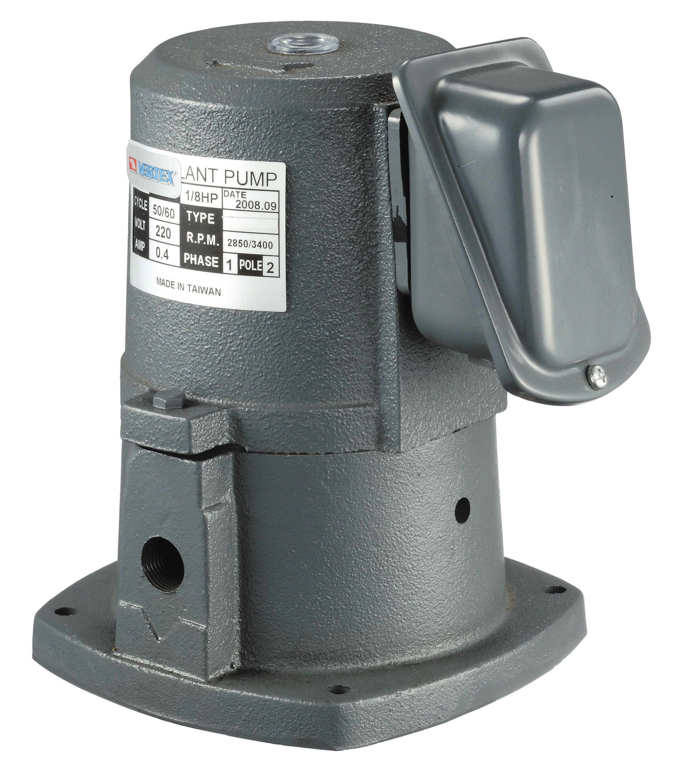 VERTEX 1/8HP SELF PRIMING COOLANT PUMP 220V/3 PHASE (3012-8128)