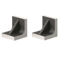 HHIP 2 PIECE 2 X 2 X 2 SOLID CAST IRON ANGLE PLATES MATCHED PAIR (3406-0222)