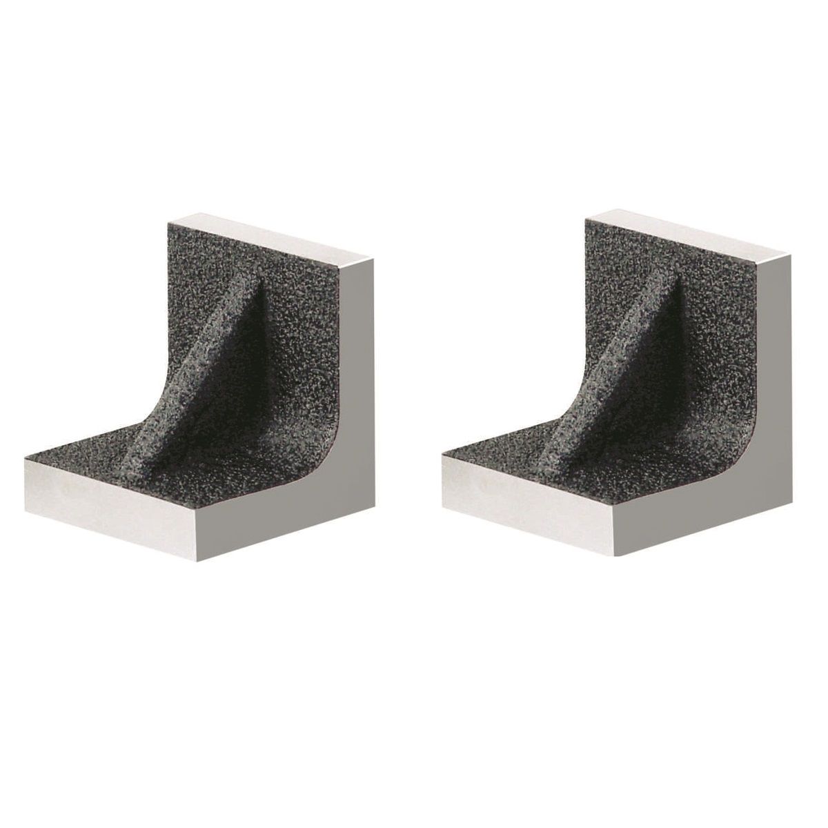 HHIP 2 PIECE 2 X 2 X 2 SOLID CAST IRON ANGLE PLATES MATCHED PAIR (3406-0222)