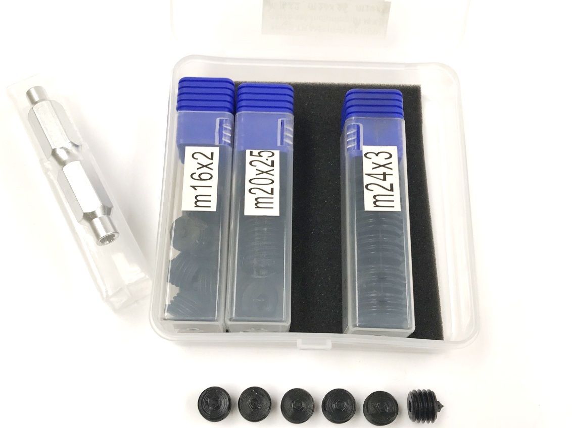 25 PIECE M14 X 2, M16 X 2, M20 X 2.5, M24 X 3 TRANSFER SCREW SET (3601-0521)
