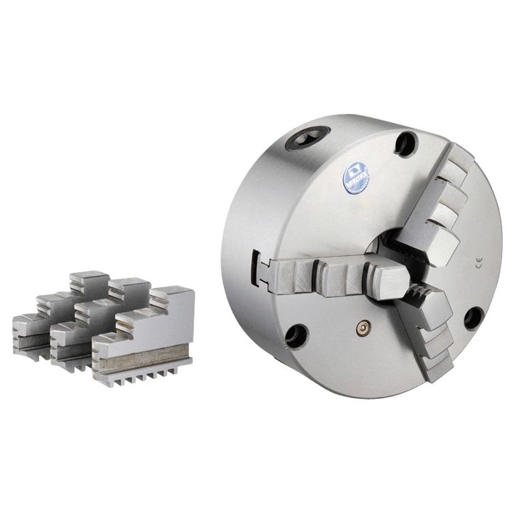 VERTEX 10" 3-JAW FRONT MOUNT LATHE CHUCK 2 SETS OF JAWS (3800-5824)