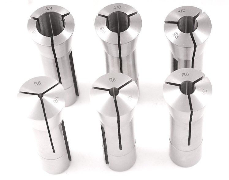 1/8-3/4" BY 8THS 6 PIECE R8 COLLET SET (3900-0006)