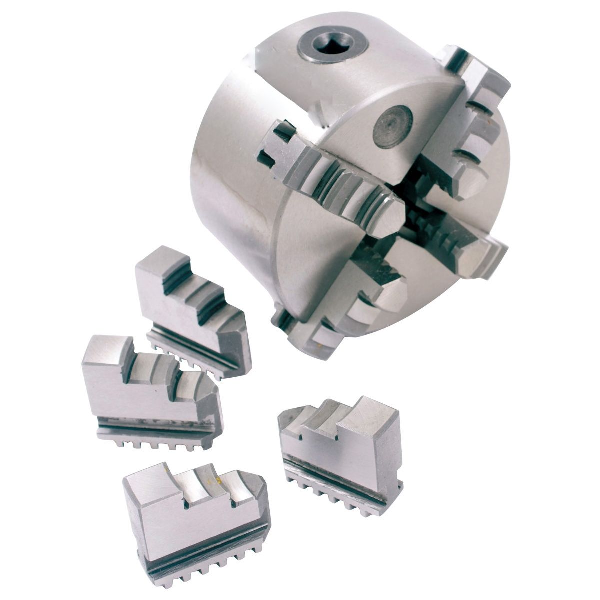 8" 4-JAW PLAIN BACK SELF-CENTERING LATHE CHUCK (3900-0428)