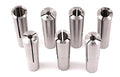 1/8~1/2" BY 16THS MT2 7 PIECE ROUND COLLET SET (3900-0850)