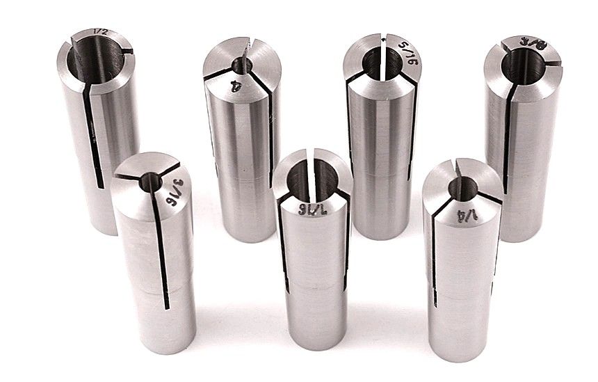 1/8~1/2" BY 16THS MT2 7 PIECE ROUND COLLET SET (3900-0850)