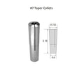 7/16" BROWN & SHARPE #7 TAPER ROUND COLLET (3900-0976)