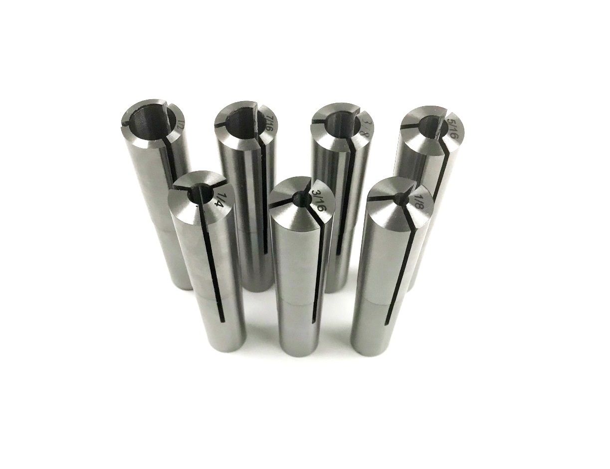1/8~1/2 X16THS 7 PIECE BROWN & SHARPE STYLE #7 COLLET SET (3900-0979)
