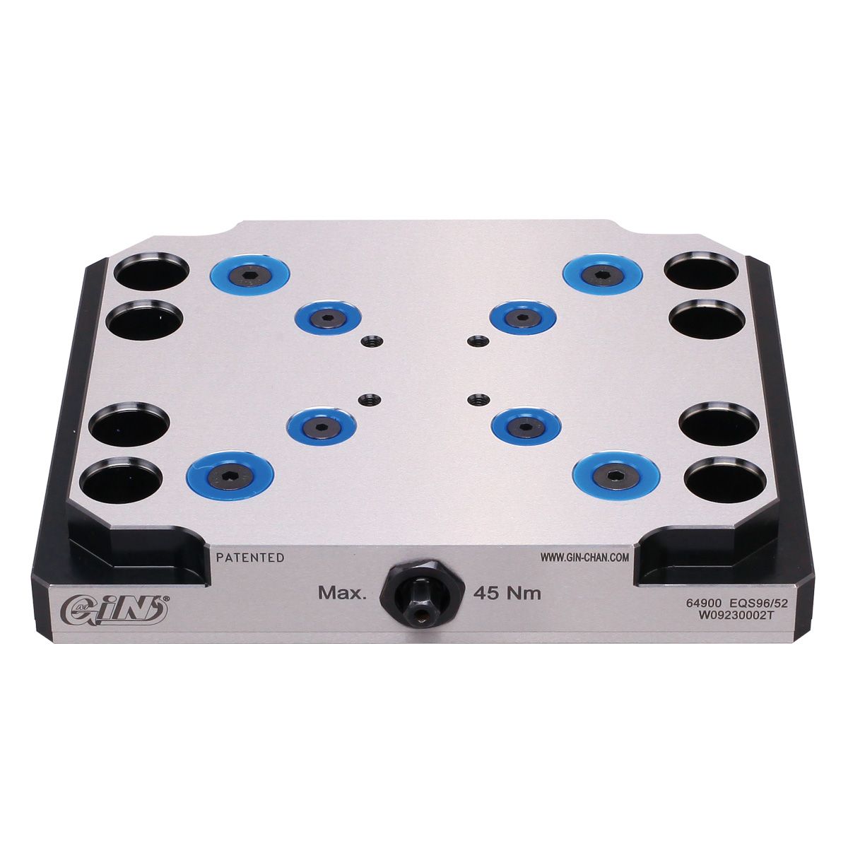 HHIP 52/96MM PIN SPACING ZERO-POINT PLATE FOR 5-AXIS CNC VISE (3900-2244)