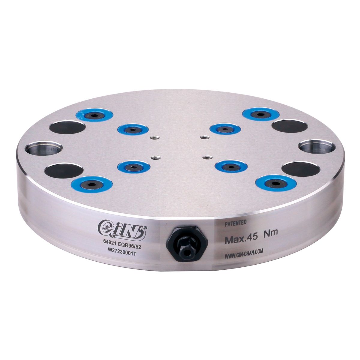 HHIP 52/96MM PIN SPACING ZERO-POINT ROUND PLATE FOR 5-AXIS CNC VISE (3900-2245)