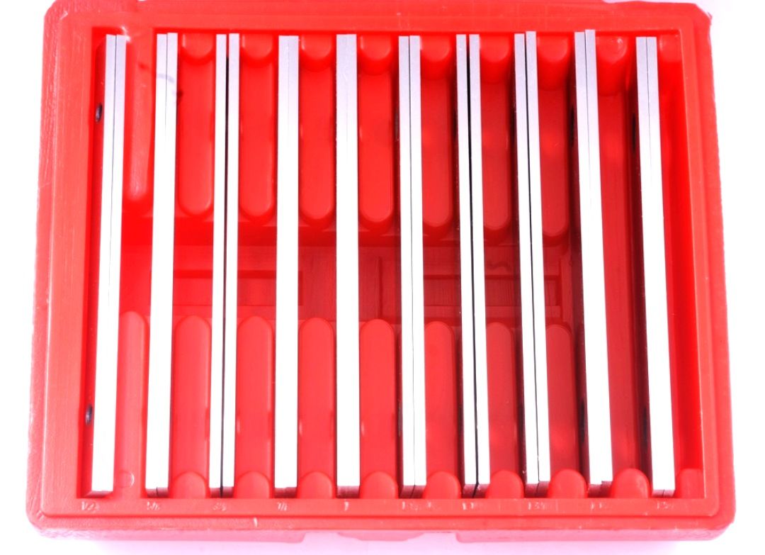 1/8 X 6" 10 PAIR PARALLEL SET WITH 1/2 TO 1-5/8 RANGE (3900-3010)