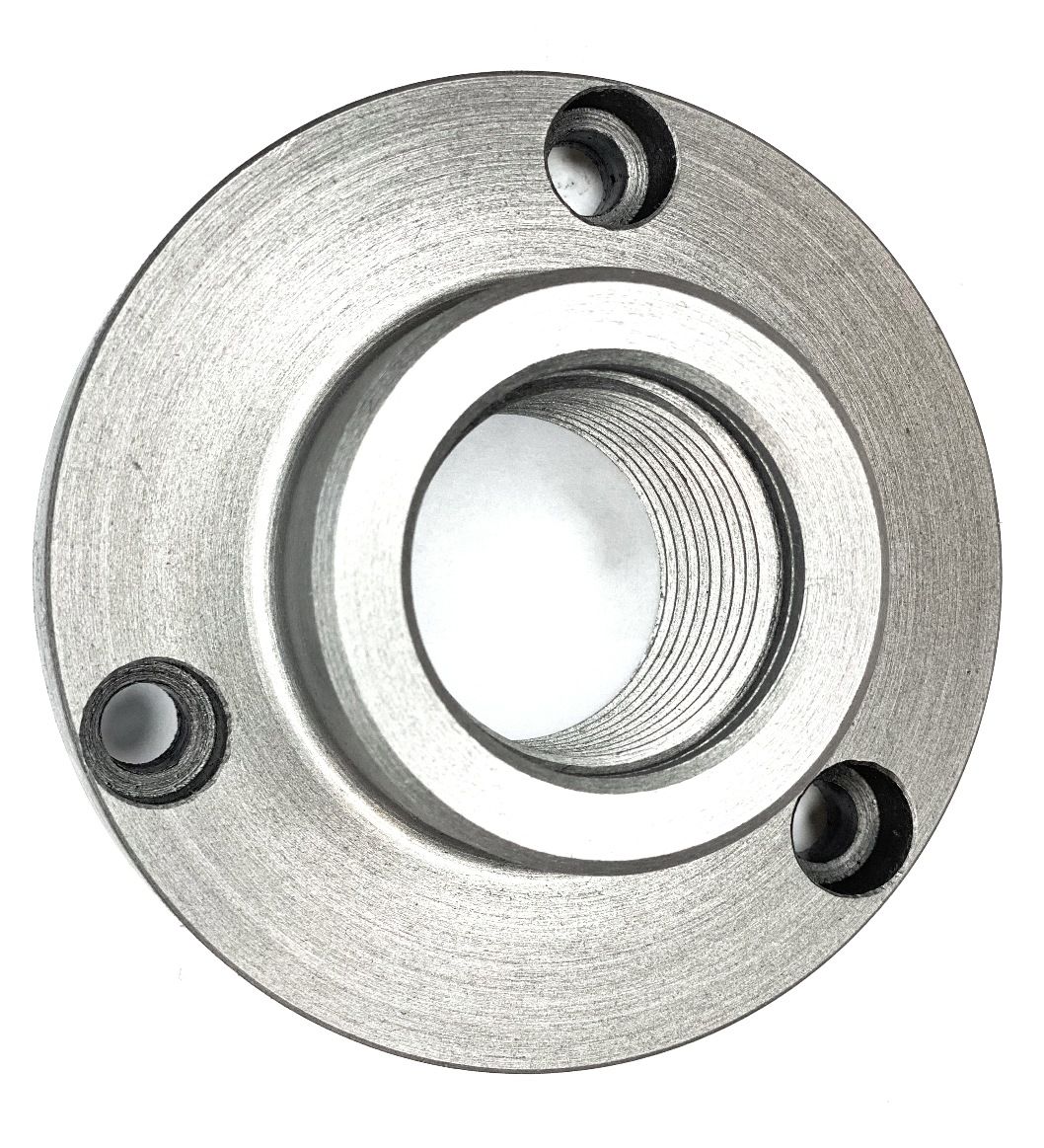 4" 1 1/2-8 THREADED 3 JAW CHUCK BACKPLATE (3900-3212)