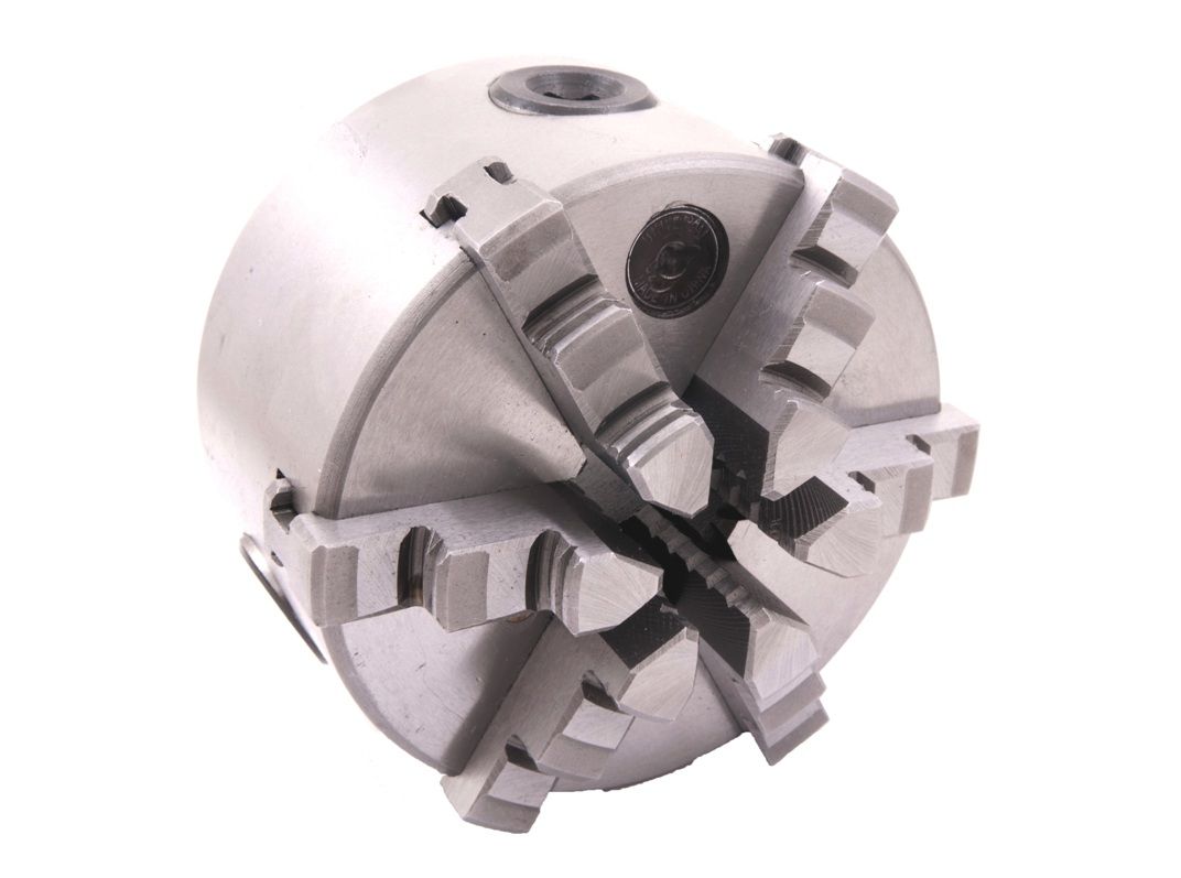 8" 6-JAW SELF-CENTERING PLAIN BACK LATHE CHUCK (3900-4558)